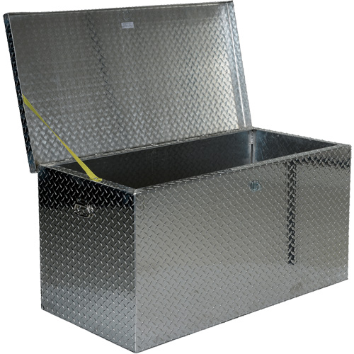 Aluminum Treadplate Portable Tool Box, 25-1/16" D x 49-1/4" W x 24" H, Silver Auto Electric Service Ltd.