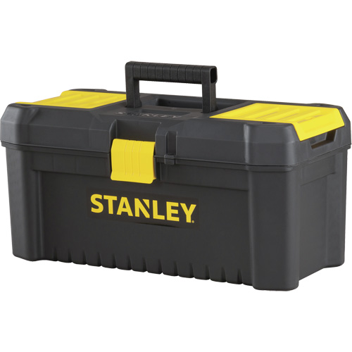 Coffre &agrave; outils avec plateau Essential, 16" la x 8" p x 7-3/10" h, Noir/Jaune Auto Electric Service Ltd.