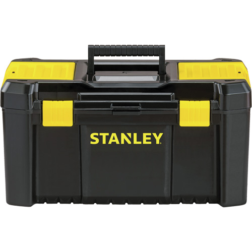 Coffre &agrave; outils avec plateau Essential, 19" la x 9-7/8" p x 9-3/4" h, Noir/Jaune Auto Electric Service Ltd.
