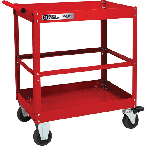 PRO+ Series Heavy-Duty Utility Cart, 2 Tiers, 30-1/5" x 38-1/3" x 19-1/2" Auto Electric Service Ltd.