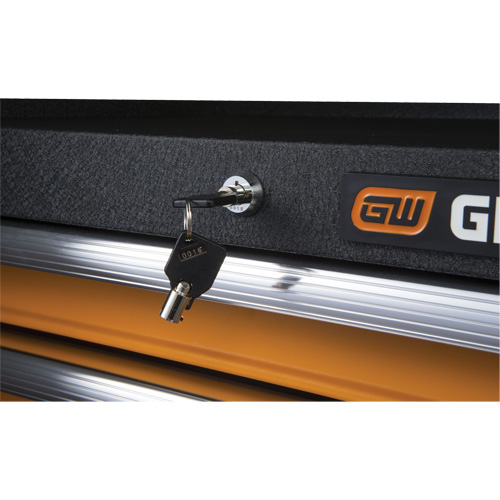 Coffre &agrave; outils de s&eacute;rie GSX, 26" la, 4 tiroirs, Noir/Orange Auto Electric Service Ltd.