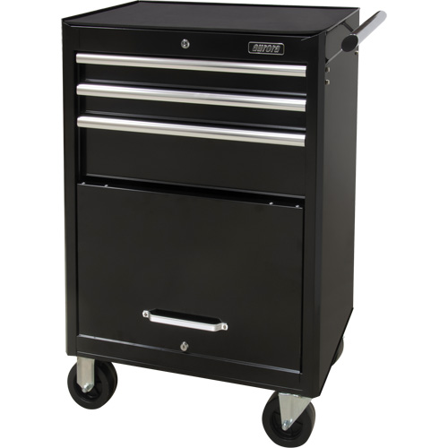 Industrial Tool Cart, 3 Drawers, 29-4/5" W x 21-1/5" D x 38-4/5" H, Black Auto Electric Service Ltd.