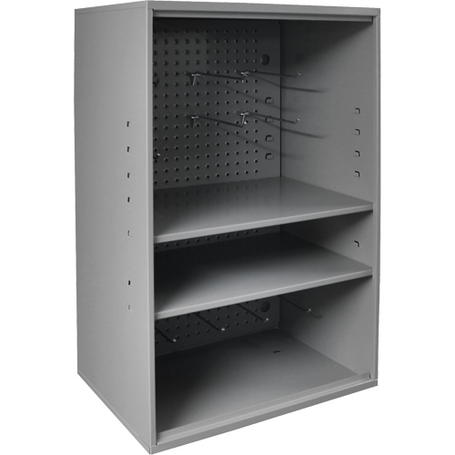 Armoire d'entreposage de produits abrasifs avec panneau perfor&eacute;, Acier, 19-7/8" x 14-1/4" x 32-3/4", Gris Auto Electric Service Ltd.