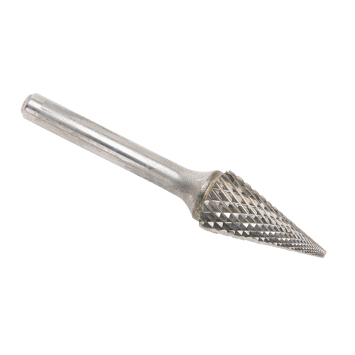 CLEVELAND Solid Carbide Burrs - Pointed Cone Shape, SM-5, 1/2" Dia., 1/4" Shank, 22.2 mm Depth of Cut Auto Electric Service Ltd.