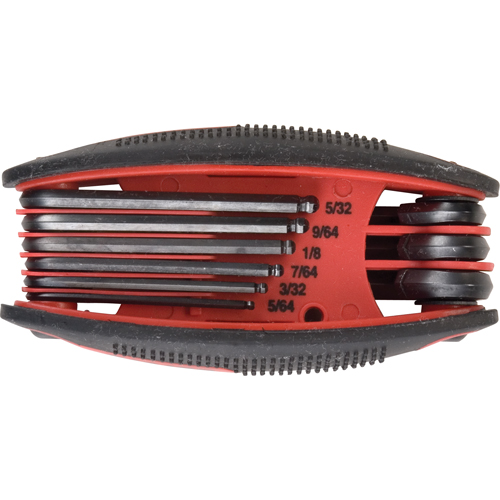 Ball End Folding Hex Key Sets, 9 Pcs., Imperial Auto Electric Service Ltd.