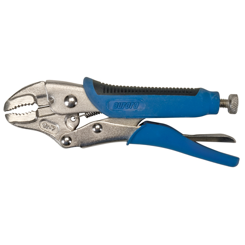 Locking Pliers with Wire Cutter, 5" Length, Curved Jaw Auto Electric Service Ltd.