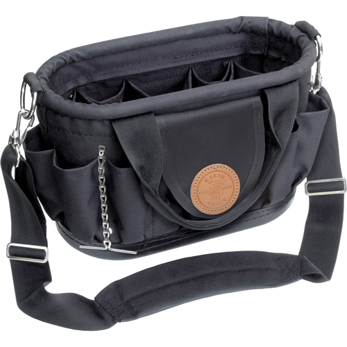Tool Tote with Shoulder Strap, Polyester, 17 Pockets, Black Auto Electric Service Ltd.