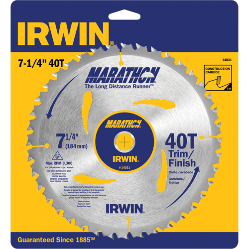 Contractor Saw Blades - Marathon&reg; Saw Blades, 7-1/4", 40 Teeth, Wood Use Auto Electric Service Ltd.