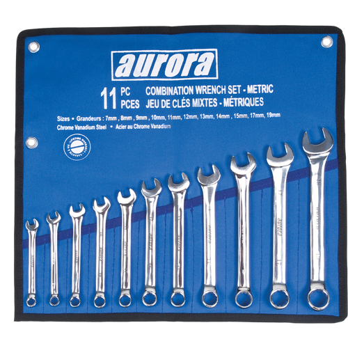 Wrench Set, Combination, 11 Pieces, Metric Auto Electric Service Ltd.