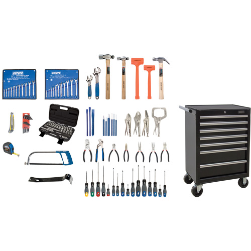 Ensemble d'outils interm&eacute;diaires avec coffre en acier, 112 morceaux Auto Electric Service Ltd.
