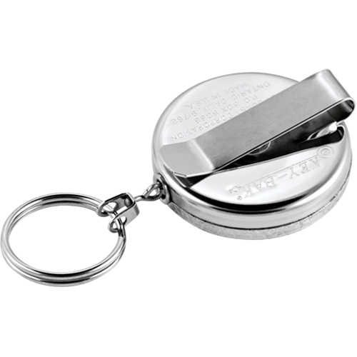 Porte-cl&eacute;s &agrave; d&eacute;vidoir The Original, Chrome, C&acirc;ble 24", Fixation Agrafe de ceinture Auto Electric Service Ltd.