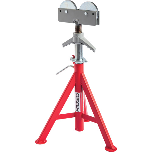 Roller Head Low Pipe Stand #RJ-98, 59-104 cm Height Adjustment, 12" Max. Pipe Capacity, 1000 lbs. Max. Weight Capacity Auto Electric Service Ltd.