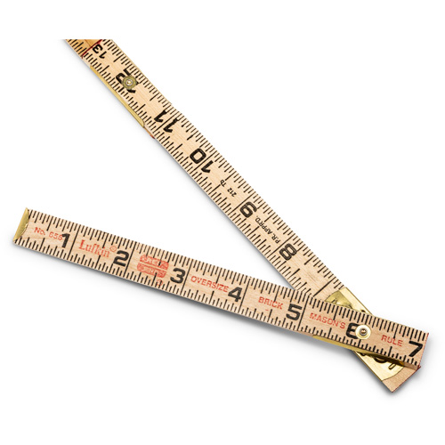 R&egrave;gle de maçon surdimensionn&eacute; Red End, 6' lo, Bois, Graduations de 1/16" Auto Electric Service Ltd.