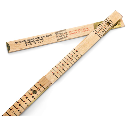 R&egrave;gle de maçon surdimensionn&eacute; Red End, 6' lo, Bois, Graduations de 1/16" Auto Electric Service Ltd.