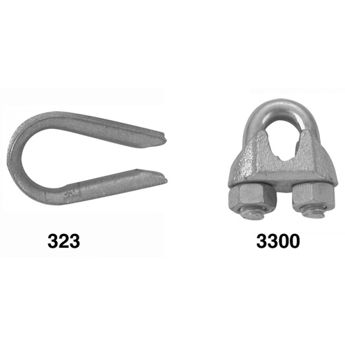Wire Rope Clips with Thimble Set Auto Electric Service Ltd.