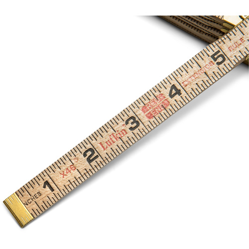 R&egrave;gle pliante, 6' lo, Bois, Graduations de 1/16" Auto Electric Service Ltd.