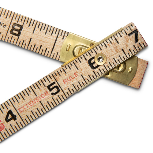 R&egrave;gle pliante, 6' lo, Bois, Graduations de 1/16" Auto Electric Service Ltd.