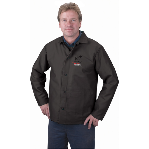 Flame Retardant Jacket, Cotton, 4X-Large, Black Auto Electric Service Ltd.