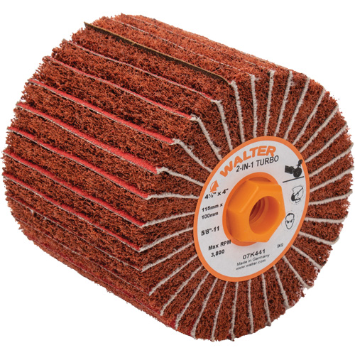Tambours turbo Two-In-One, 4-1/2" dia. x 4" la, 5/8"-11 Arbre, Grain 60 Auto Electric Service Ltd.