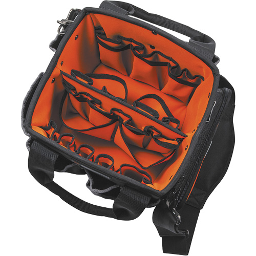 Tradesman Pro Tool Tote, Ballistic Nylon, 40 Pockets, Black/Orange Auto Electric Service Ltd.