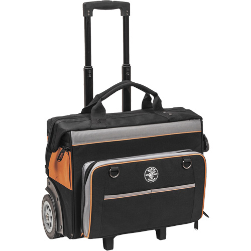 Tradesman Pro Rolling Tool Bag, Ballistic Polyester, 24 Pockets, Black/Orange Auto Electric Service Ltd.