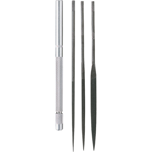 Needle File Set with Handle, 4 Pcs Auto Electric Service Ltd.
