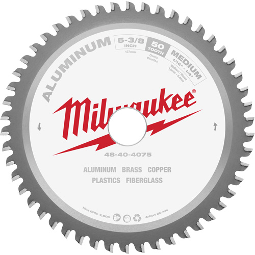 Lame de scie circulaire, 5-3/8", 50 dents, Pour Non ferreux Auto Electric Service Ltd.