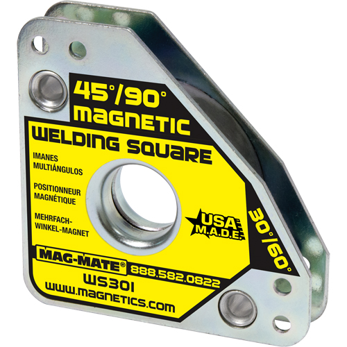 Magnetic Welding Squares, 7-5/8" L x 3/4" W x 3-3/4" H, 60 lbs. Auto Electric Service Ltd.