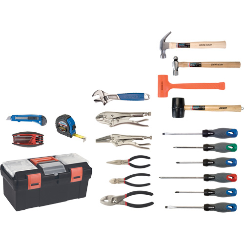 Jeu d'outils essentiels avec coffret en plastique, 28 morcea Auto Electric Service Ltd.