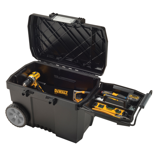 Coffre &agrave; outils pour entrepreneur, 15-19/32" la x 24-13/16" p x 16-1/2" h, Noir Auto Electric Service Ltd.