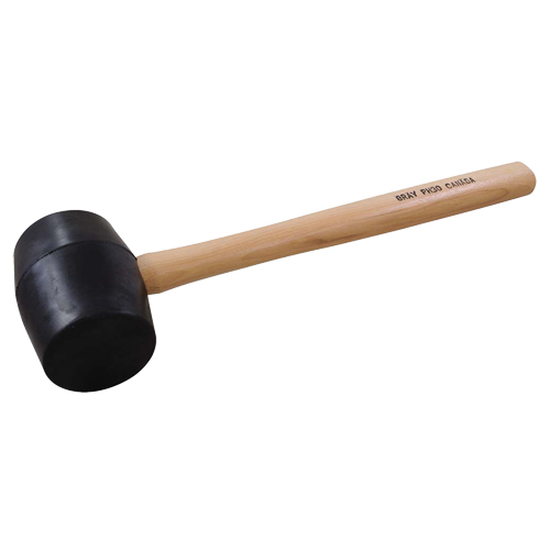 Maillet en caoutchouc, 28 oz, Prise en Bois, 16-3/4" lo Auto Electric Service Ltd.
