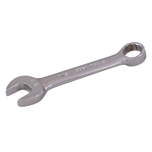 Stubby Combination Wrench, 12 Point, 1/4", Chrome Finish Auto Electric Service Ltd.