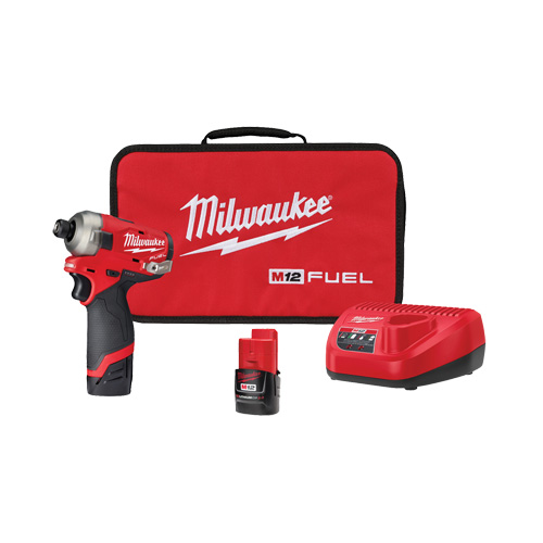 Ensemble de tournevis hexagonal hydraulique &agrave; percussion M12 Fuel Surge, 1/4", 450 lb-po Couple max., 12 V, Lithium-ion Auto Electric Service Ltd.