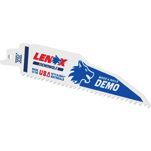 Demolition Reciprocating Saw Blade, Bi-Metal, 6 TPI, 6" L x 1" W Auto Electric Service Ltd.