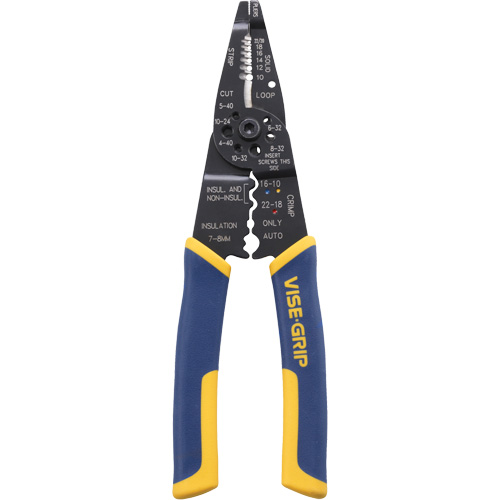 Wire Stripper/Crimper/Cutter Multi-Tool, 8-1/2" L, 10 - 22 AWG Auto Electric Service Ltd.