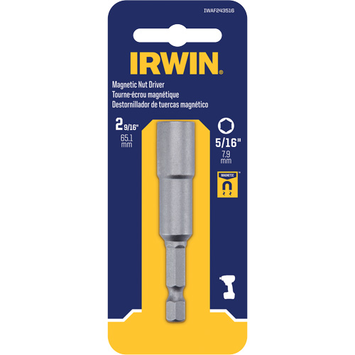Nutsetter, 5/16" Tip, 1/4" Drive, 2-9/16" L, Magnetic Auto Electric Service Ltd.
