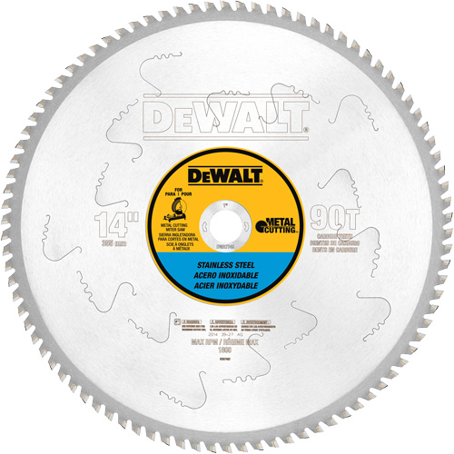 Lame de scie pour coupe d'acier inoxydable Metal Cutting, 14", 90 dents, Pour M&eacute;tal Auto Electric Service Ltd.