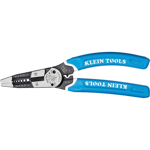 Klein-Kurve&reg; Heavy-Duty Wire Stripper, Cutter & Crimper Multi-Tool, 8-1/4" L, 8 - 20 AWG Auto Electric Service Ltd.