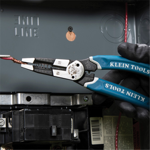 Klein-Kurve&reg; Heavy-Duty Wire Stripper, Cutter & Crimper Multi-Tool, 8-1/4" L, 8 - 20 AWG Auto Electric Service Ltd.