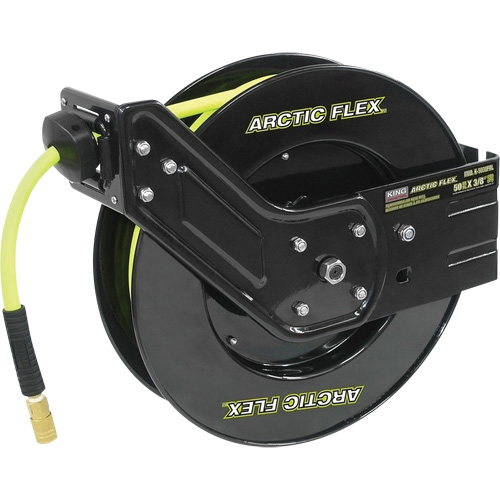 Retractable Hose Reel with Hybrid Polymer Hose, Air, 3/8" x 50', Single Hose, 300 psi Auto Electric Service Ltd.