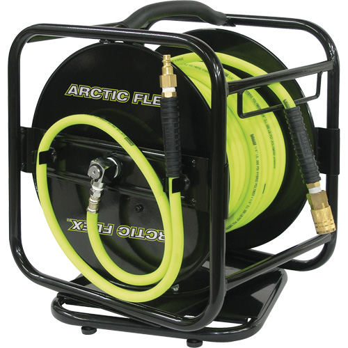 Manual Hose Reel with Hybrid Polymer Air Hose, Air, 1/4" x 100', Single Hose Auto Electric Service Ltd.