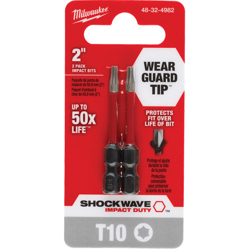 Embout de tournevis Shockwave Impact Duty, Torx, T-10, Prise 1/4" Auto Electric Service Ltd.