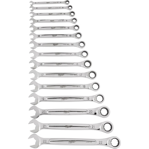 Ratcheting Wrench Set, Combination, 15 Pieces, Metric Auto Electric Service Ltd.