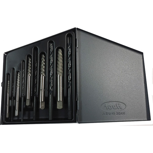 Drillco&reg; Screw Extractor Set with Drills, Carbide, 10 Pieces Auto Electric Service Ltd.