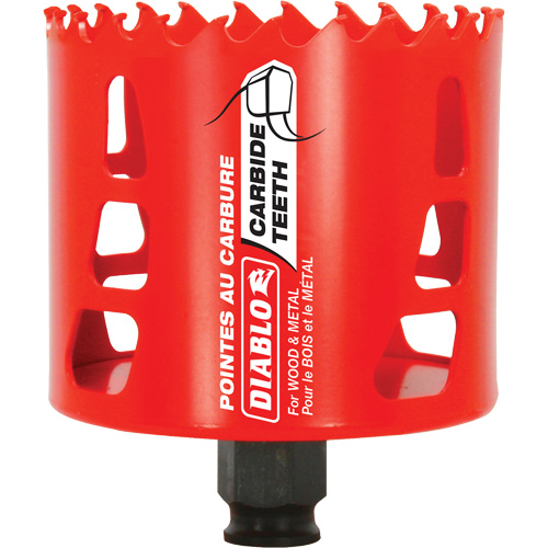 Scie cloche pour bois et m&eacute;tal, 3-1/8", Profondeur de la coupe 2-3/8", Carbure Auto Electric Service Ltd.