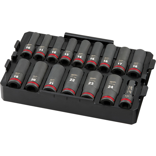 Shockwave Impact Duty Packout Socket Set, 16 Pcs, Impact, 1/2" Drive Size, Deep Auto Electric Service Ltd.