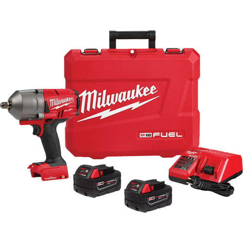 Ensemble de cl&eacute; &agrave; chocs &agrave; couple &eacute;lev&eacute; M18 Fuel avec One-Key &agrave; d&eacute;tente &agrave; broche, 18 V, Mandrin 1/2" Auto Electric Service Ltd.