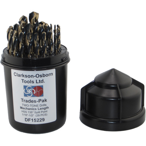 Jeu de forets de m&eacute;canicien 2 tons 29 mcx, Acier rapide Auto Electric Service Ltd.