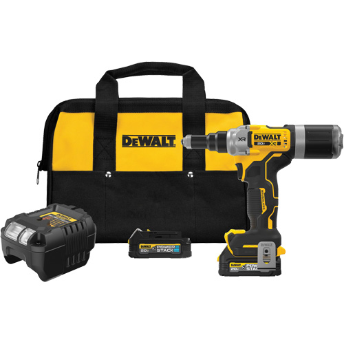 XR&reg; Brushless Cordless 1/4" Rivet Tool Kit with POWERSTACK Auto Electric Service Ltd.