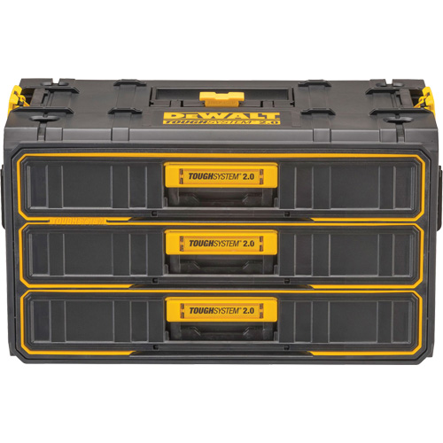 Unit&eacute; &agrave; trois tiroirs ToughSystem 2.0, 21-4/5" x 12-3/10" x 12-3/5", Noir/Jaune Auto Electric Service Ltd.